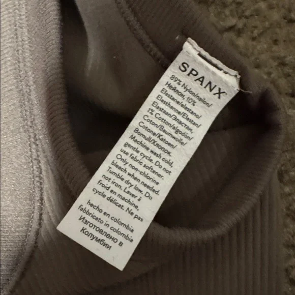 SPANX taupe ribbed bodysuit - Picture 6 of 6